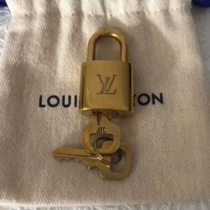 Authentic Louis Vuitton Lock and Key Set